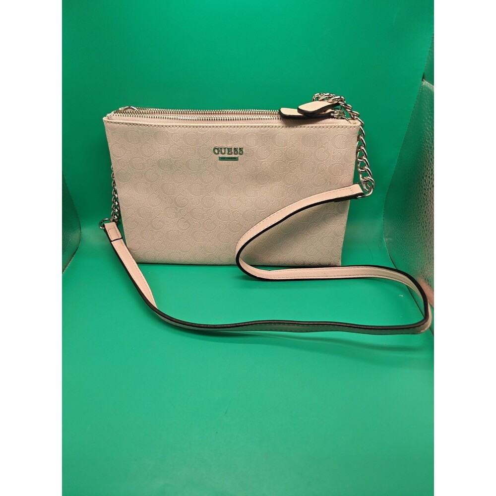 GUESS Kalei Mini Double Zip Crossbody Sling Purse Passion Pink